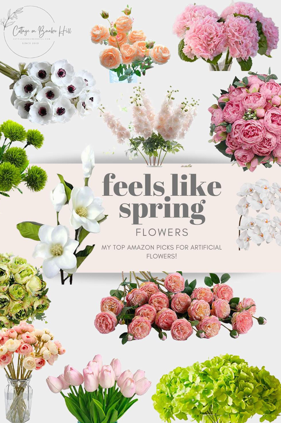 Affordable Spring Artificial Flowers from Amazon