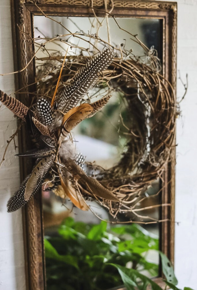 feather wreath