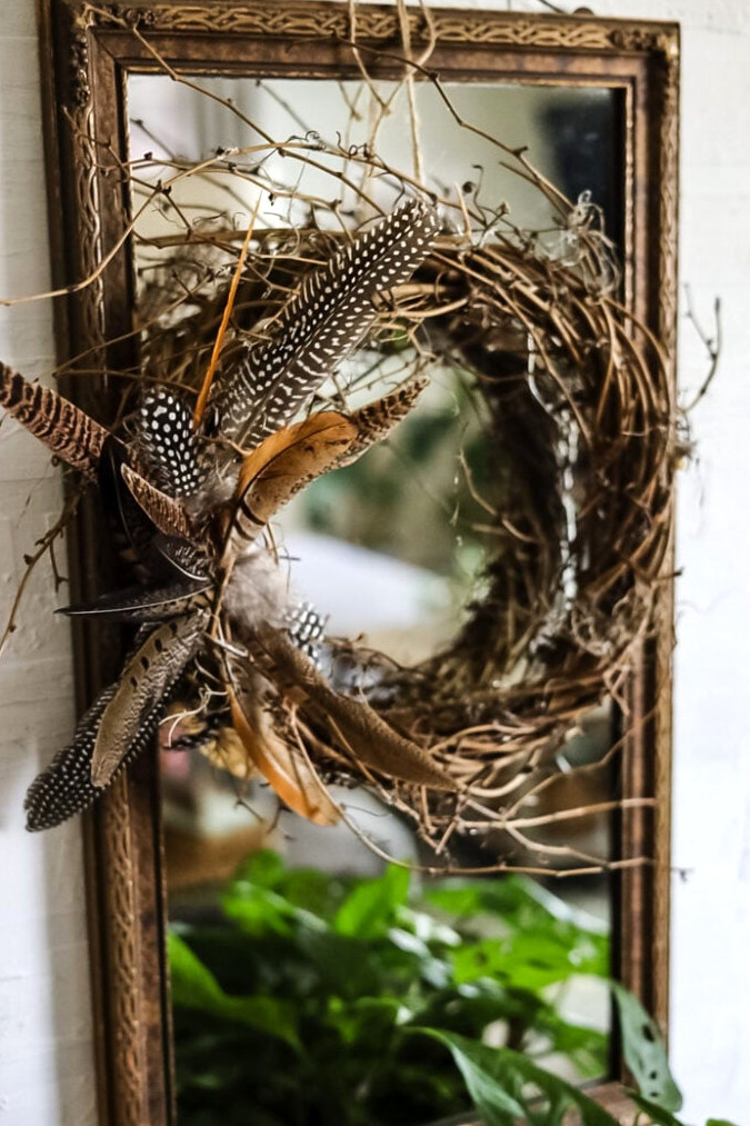 feather wreath