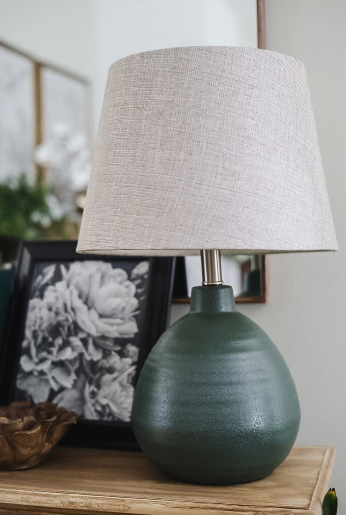 green table lamp