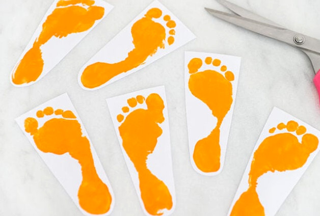 Cut out footprints