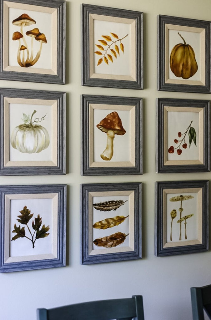 fall printable gallery wall