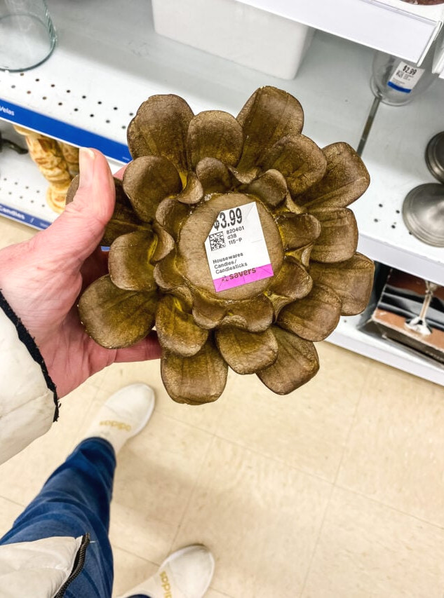 hand holding a thrift store find