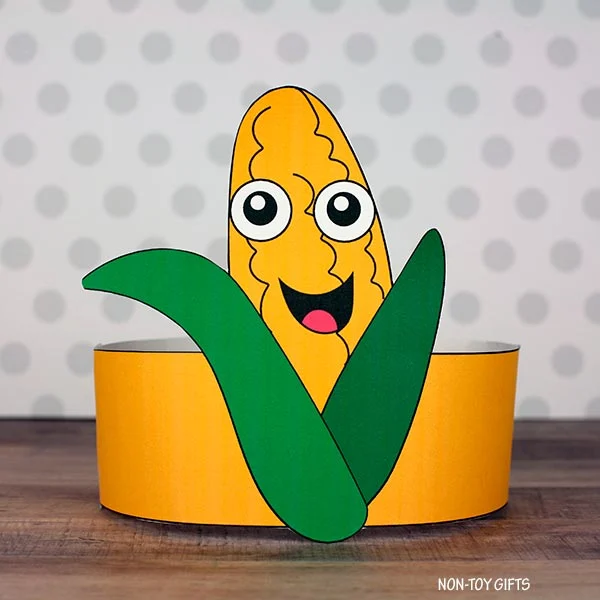 easy corn headband craft for kids