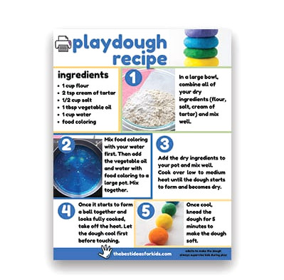 Printable Playdough Recipe