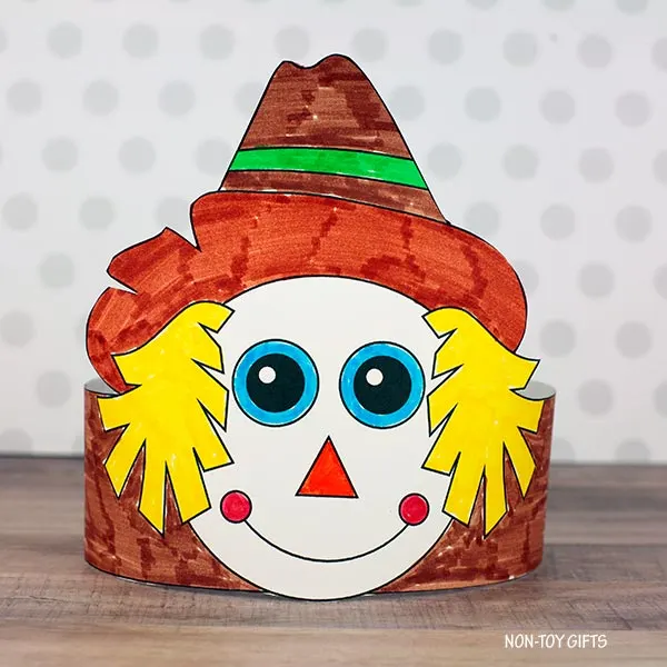 Easy Scarecrow headband craft