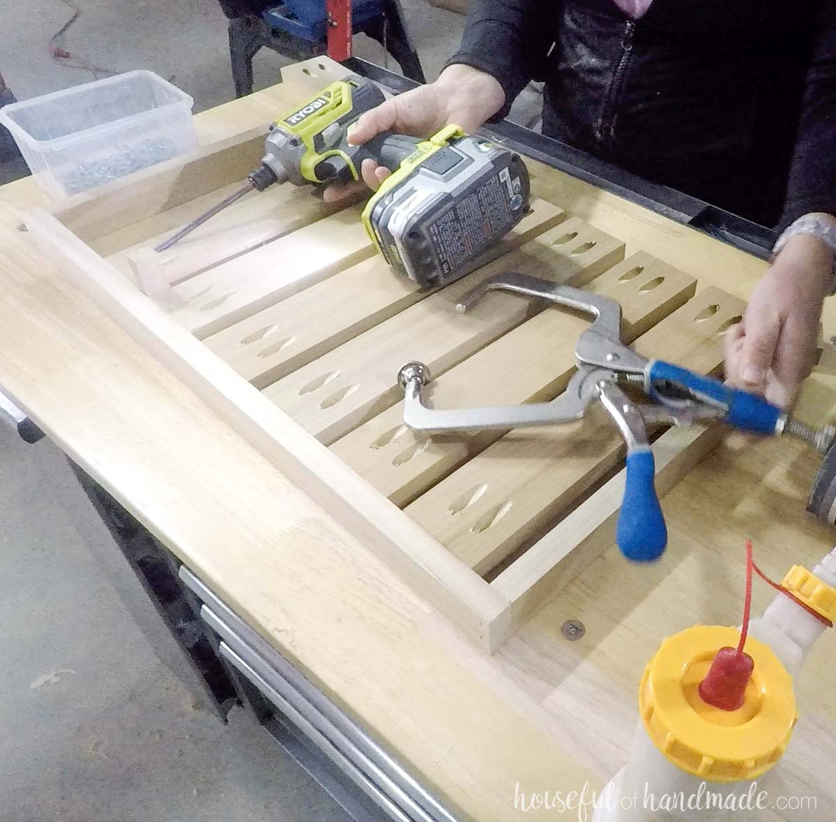 Building shelfs with pocket holes. 