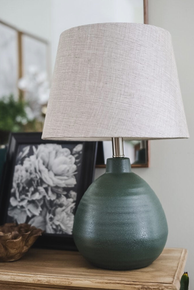 green table lamp