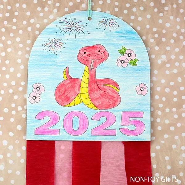 2025 Chinese New Year craft printable for preschool