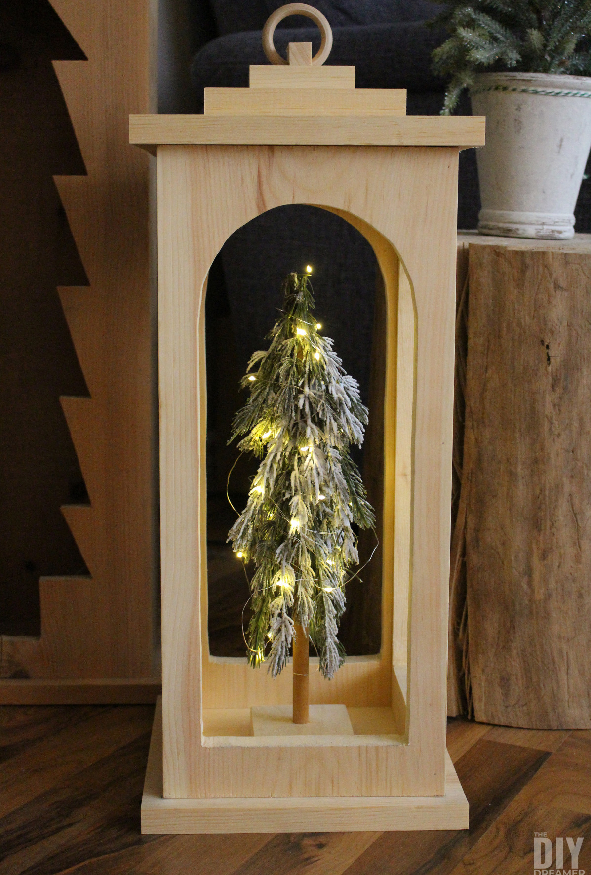 DIY Wooden Lantern.