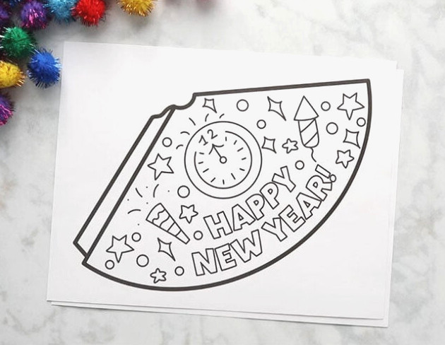 Free Printable Templates for New Years Hats