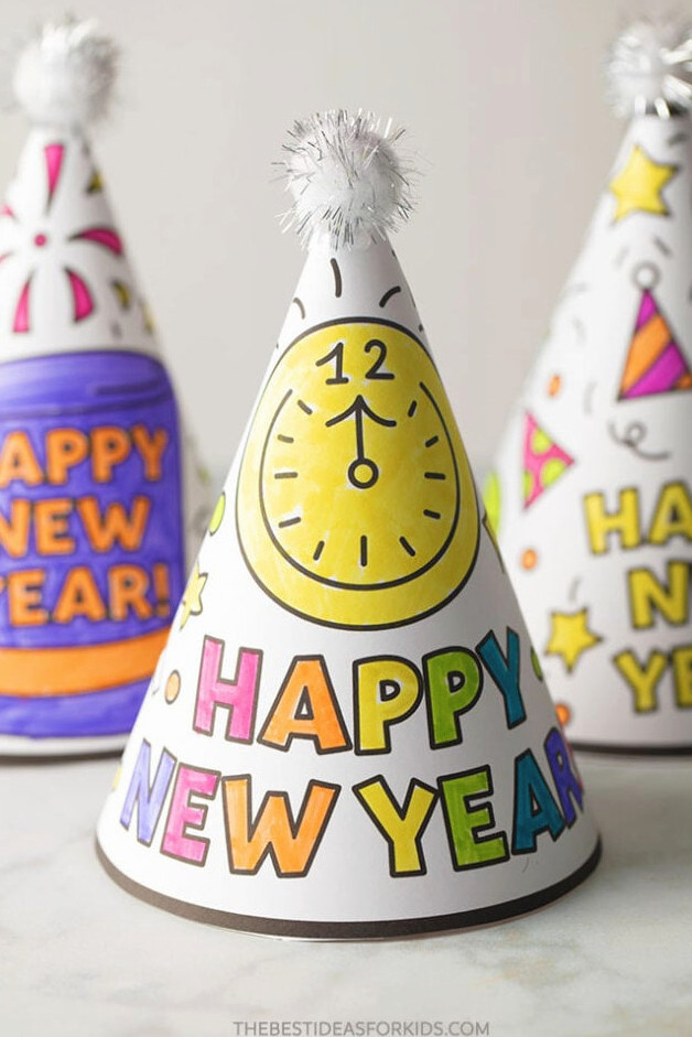 New Years Eve Printable Hat Template