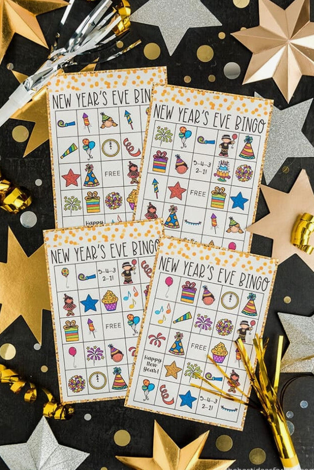 Printable New Years Bingo Cards