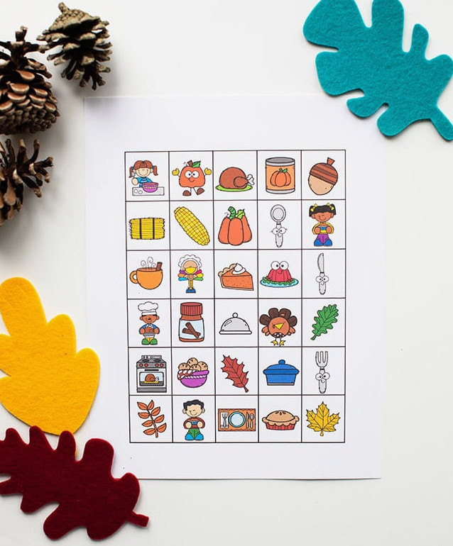 Thanksgiving Bingo Calling Cards