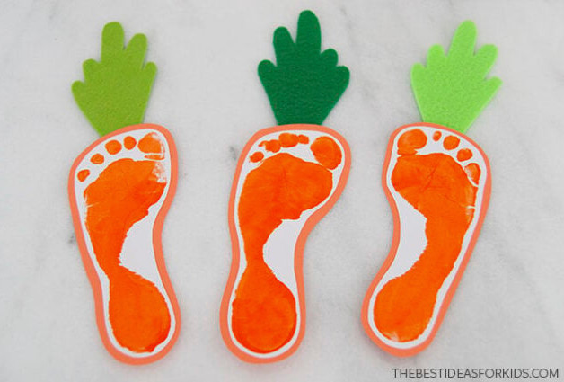 Completed footprint carrots