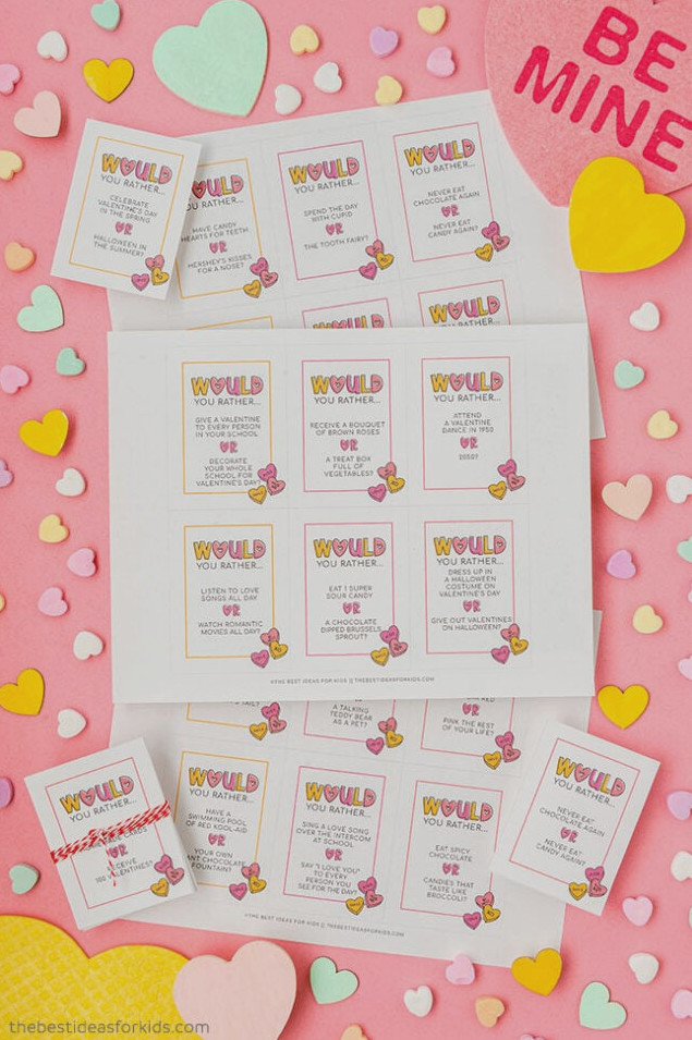 Printable Would You Rather Valentine Questions