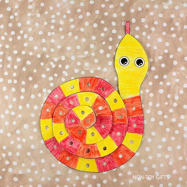 punch holes in the snake