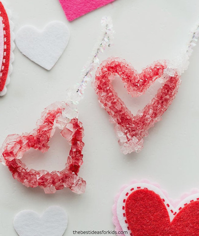 Valentine Heart Crystal Experiment