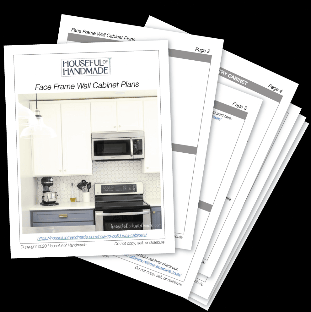 PDF plans to build custom wall cabinets.