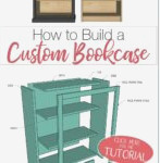 Drawings illustrating how to construct a personalized bookcase.