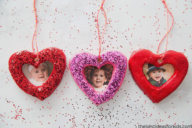 DIY Salt Dough Heart Ornament