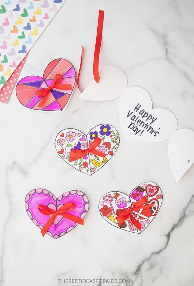 Printable Heart Cards for Free
