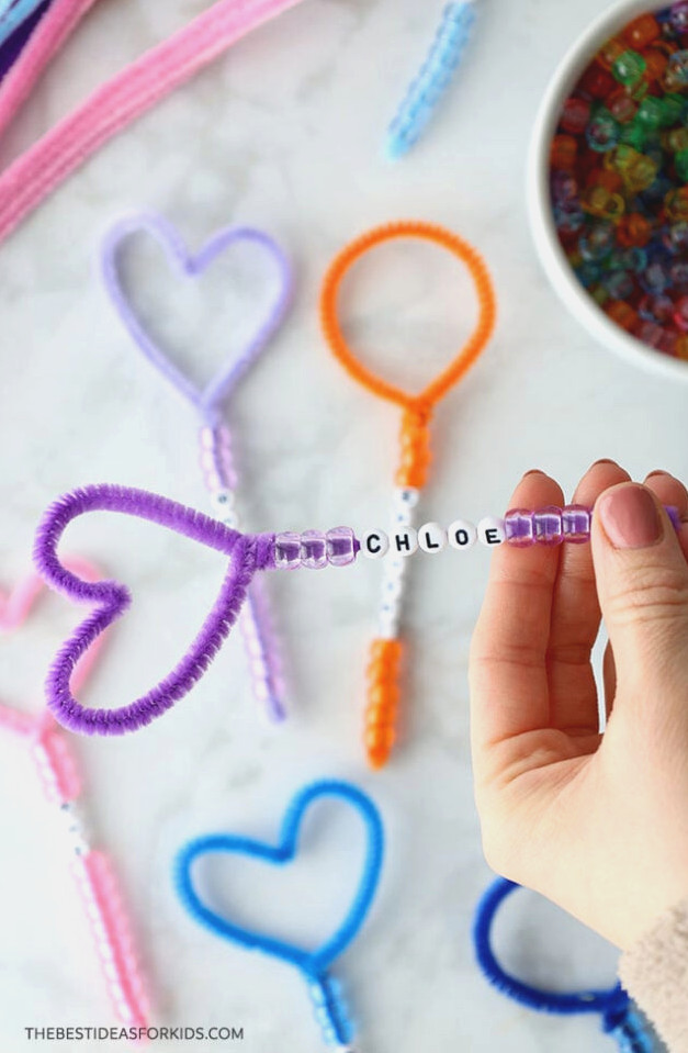 Heart-Shaped Pipe Cleaner Bubble Wand