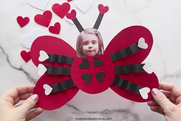Ladybug Valentine Craft for Kids