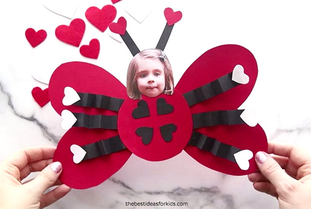 Ladybug Valentine Craft for Kids