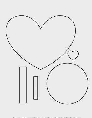 Ladybug Valentine Template Image