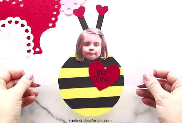 Valentine Bee Craft for Kids