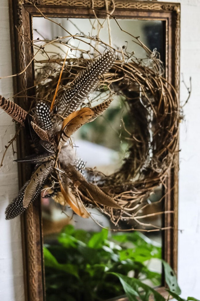feather wreath