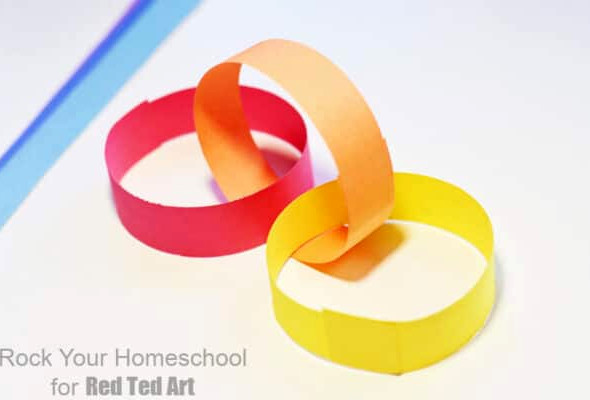 make your rainbow paper chain
