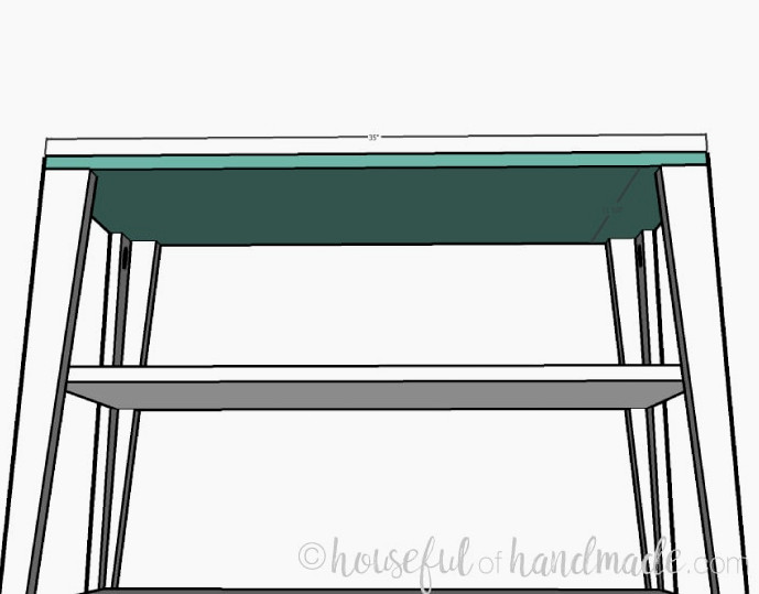 Small console table step 3: add the bottom of the drawer area. Housefulofhandmade.com