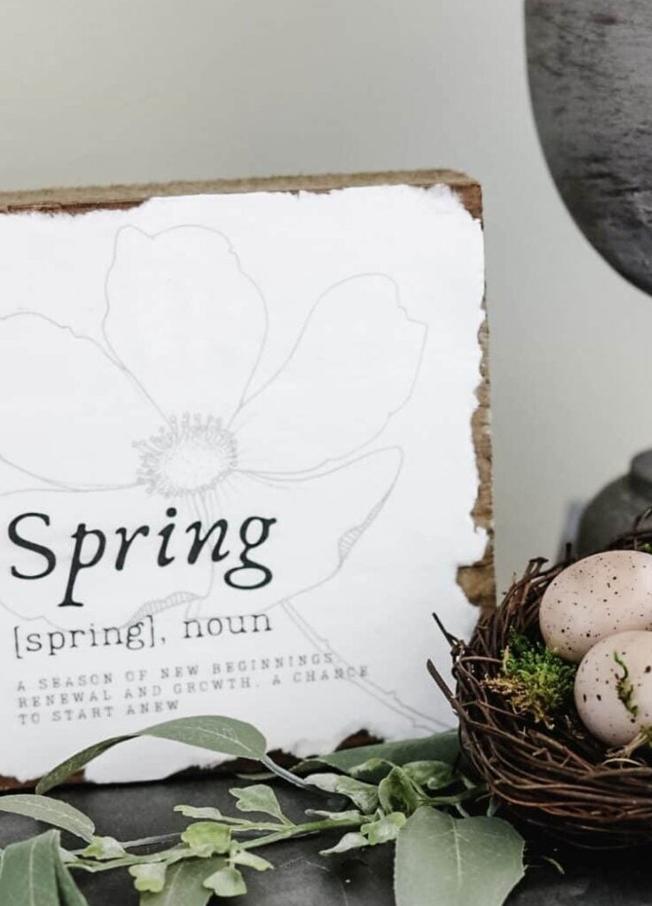 spring printable sign