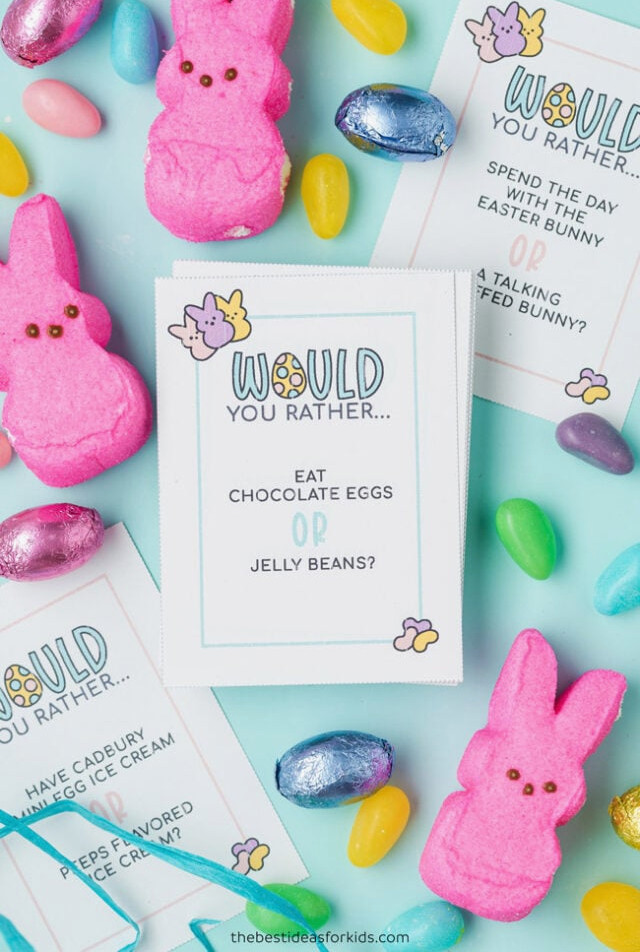 Printable Easter Would You Rather Cards