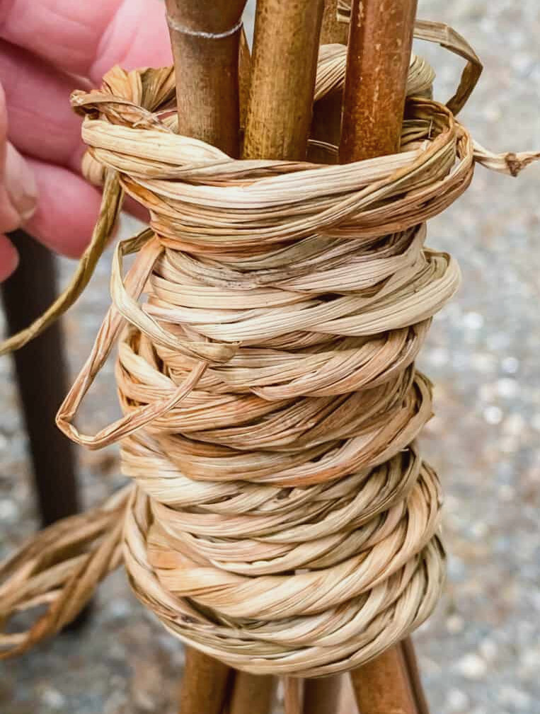 wrapping the seagrass rush