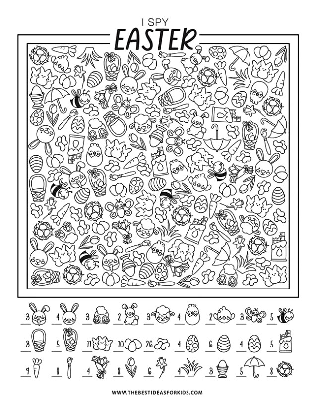 I Spy Easter Free Printable