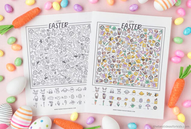 I spy Easter printable