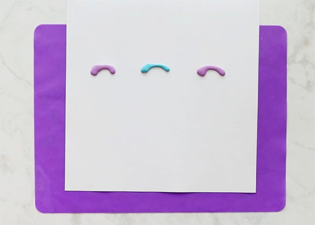 Paint marks on paper