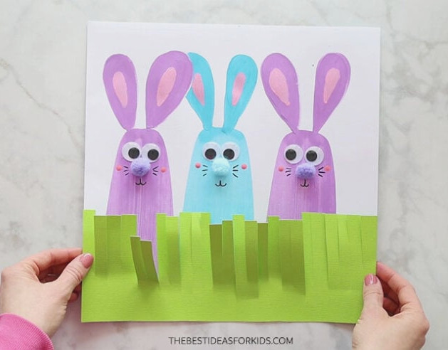 Painting a Bunny Using a Squeegee