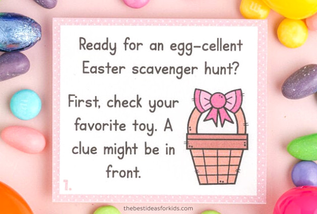 Printable Scavenger Hunt for Easter