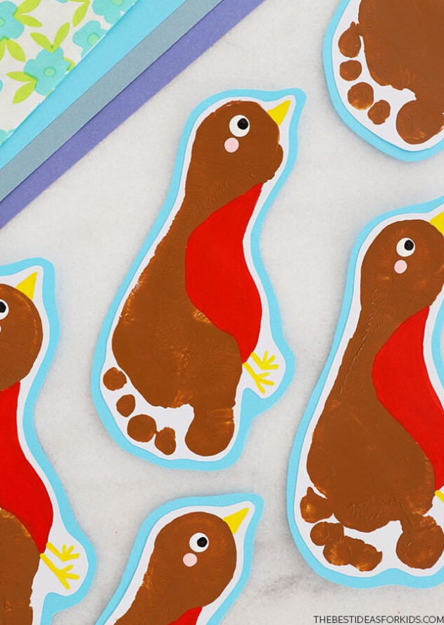 Spring Robin Foot PrintArt