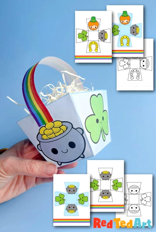 pritnable st patricks day crafts with free