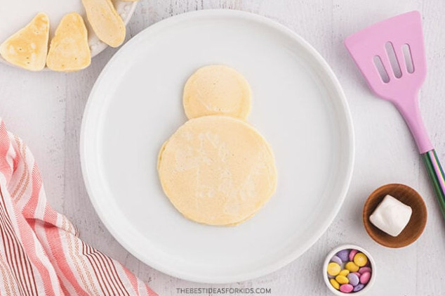 bunny body and head pancake