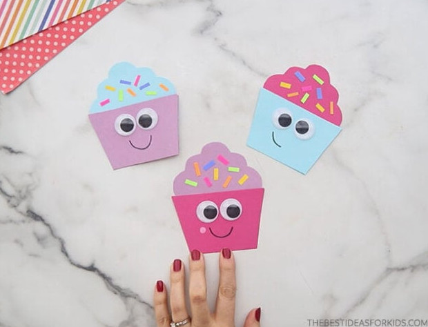 Cupcake Paper Craft for Kids