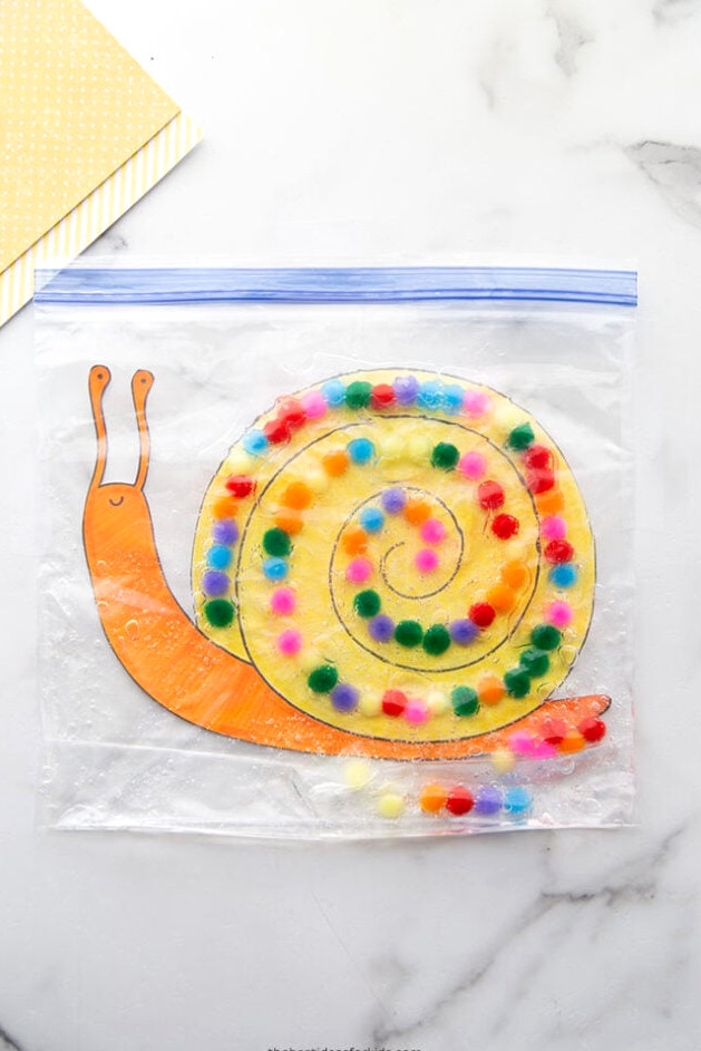 Snail Sensory Bag Activity