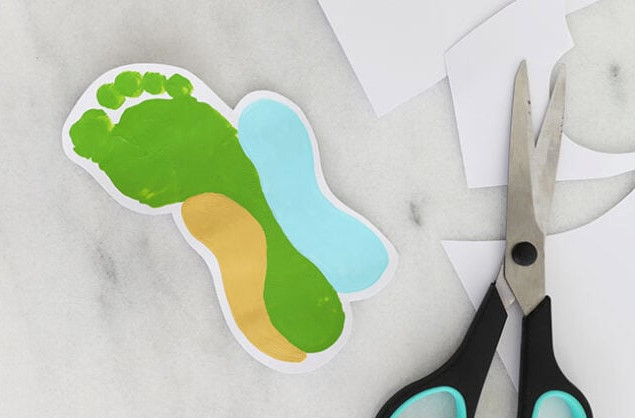 Cut out around footprint