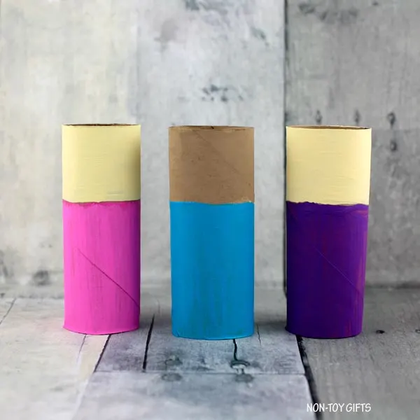 painted paper tubes