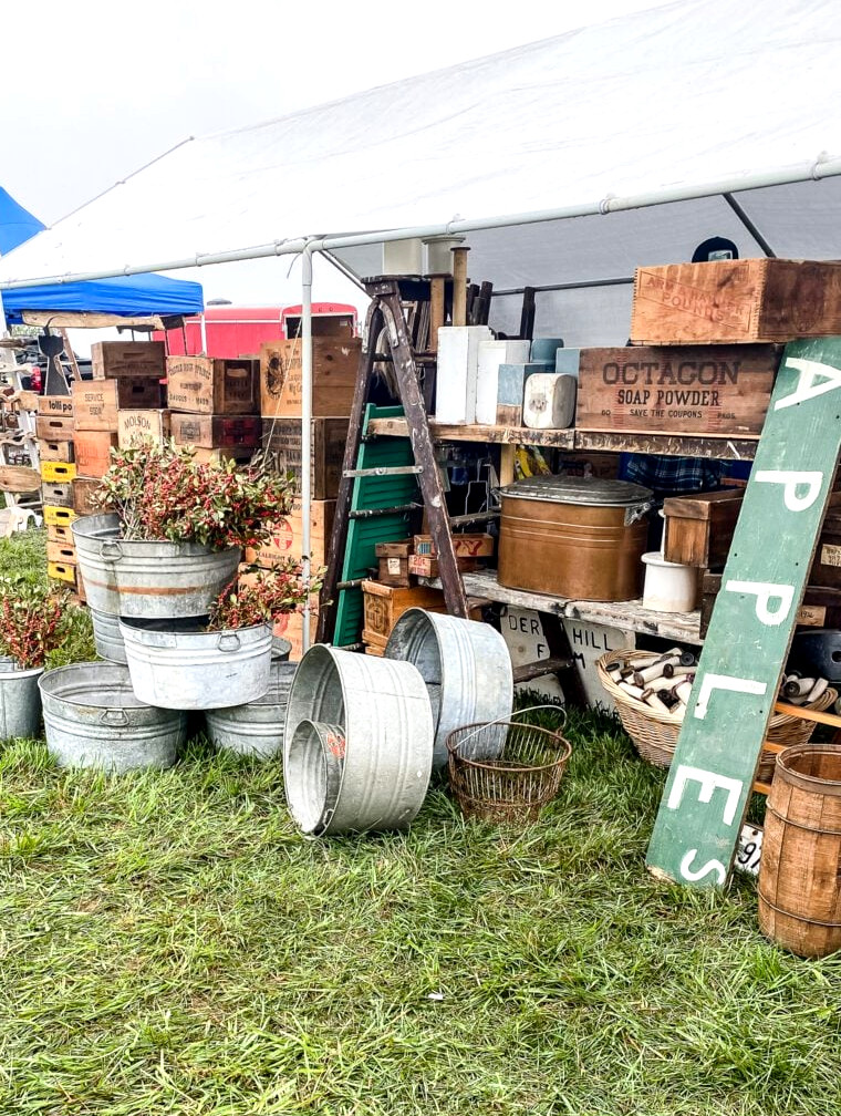 vintage bazaar new england seller booth